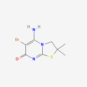 5-amino-6-bromo-2,2-dimethyl-2,3-dihydro-7H-[1,3]thiazolo[3,2-a]pyrimidin-7-one