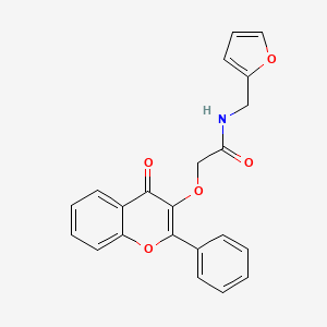 N-(2-furylmethyl)-2-[(4-oxo-2-phenyl-4H-chromen-3-yl)oxy]acetamide