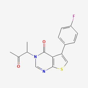 5-(4-fluorophenyl)-3-(1-methyl-2-oxopropyl)thieno[2,3-d]pyrimidin-4(3H)-one