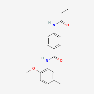 N-(2-methoxy-5-methylphenyl)-4-(propionylamino)benzamide