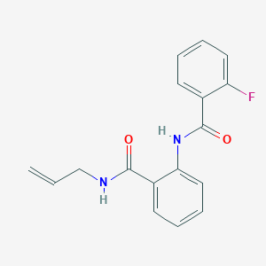 N-{2-[(allylamino)carbonyl]phenyl}-2-fluorobenzamide