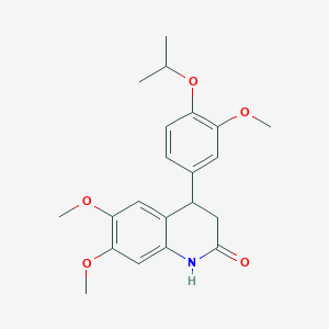4-(4-isopropoxy-3-methoxyphenyl)-6,7-dimethoxy-3,4-dihydro-2(1H)-quinolinone