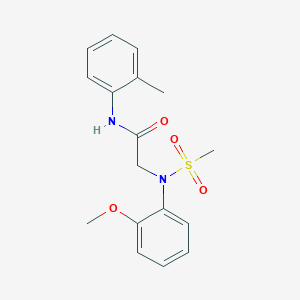 2-[2-methoxy(methylsulfonyl)anilino]-N-(2-methylphenyl)acetamide