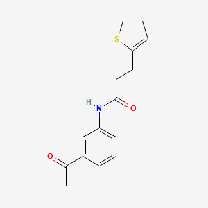 N-(3-acetylphenyl)-3-(2-thienyl)propanamide