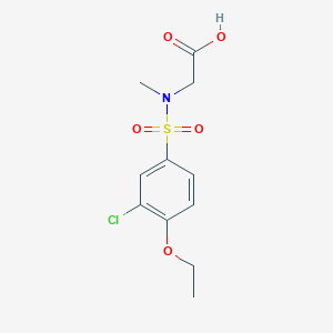 N-[(3-chloro-4-ethoxyphenyl)sulfonyl]-N-methylglycine