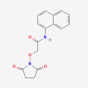 molecular formula C16H14N2O4 B4237032 2-[(2,5-DIOXO-1-PYRROLIDINYL)OXY]-N~1~-(1-NAPHTHYL)ACETAMIDE 