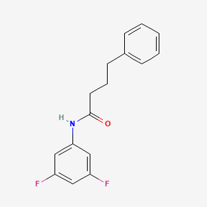 molecular formula C16H15F2NO B4237045 N-(3,5-difluorophenyl)-4-phenylbutanamide 
