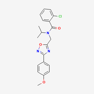 2-chloro-N-isopropyl-N-{[3-(4-methoxyphenyl)-1,2,4-oxadiazol-5-yl]methyl}benzamide