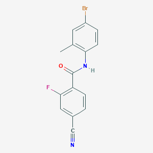 N-(4-bromo-2-methylphenyl)-4-cyano-2-fluorobenzamide