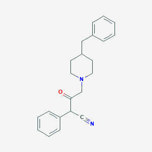 4-(4-benzyl-1-piperidinyl)-3-oxo-2-phenylbutanenitrile