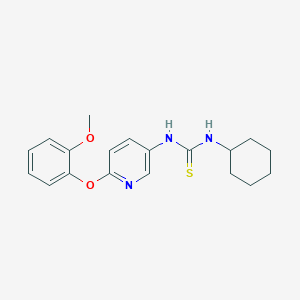 N-cyclohexyl-N'-[6-(2-methoxyphenoxy)-3-pyridinyl]thiourea