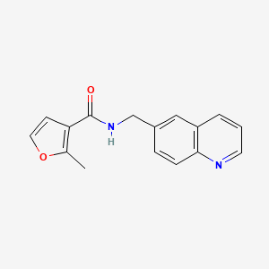 molecular formula C16H14N2O2 B4237086 2-methyl-N-(6-quinolinylmethyl)-3-furamide trifluoroacetate 