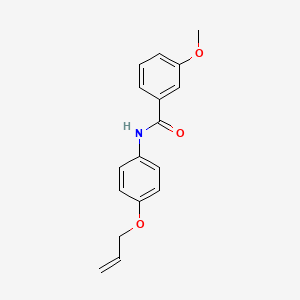 molecular formula C17H17NO3 B4237094 N-[4-(allyloxy)phenyl]-3-methoxybenzamide 