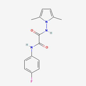 N-(2,5-dimethyl-1H-pyrrol-1-yl)-N'-(4-fluorophenyl)ethanediamide