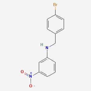 molecular formula C13H11BrN2O2 B4237114 (4-bromobenzyl)(3-nitrophenyl)amine 