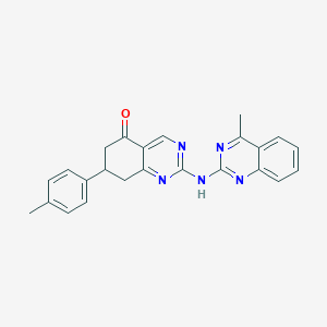 molecular formula C24H21N5O B4237165 7-(4-methylphenyl)-2-[(4-methyl-2-quinazolinyl)amino]-7,8-dihydro-5(6H)-quinazolinone 