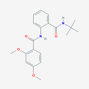 molecular formula C20H24N2O4 B4237171 N-{2-[(tert-butylamino)carbonyl]phenyl}-2,4-dimethoxybenzamide 