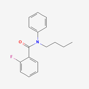 molecular formula C17H18FNO B4237177 N-butyl-2-fluoro-N-phenylbenzamide 