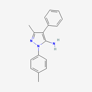 molecular formula C17H17N3 B4237213 3-methyl-1-(4-methylphenyl)-4-phenyl-1H-pyrazol-5-amine 