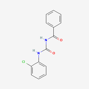 molecular formula C14H11ClN2O2 B4237250 N-{[(2-chlorophenyl)amino]carbonyl}benzamide CAS No. 142267-51-4