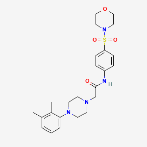 2-[4-(2,3-dimethylphenyl)-1-piperazinyl]-N-[4-(4-morpholinylsulfonyl)phenyl]acetamide