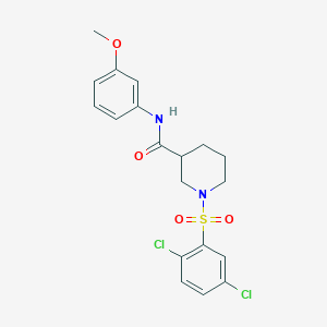 1-[(2,5-dichlorophenyl)sulfonyl]-N-(3-methoxyphenyl)-3-piperidinecarboxamide