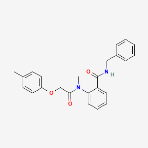 molecular formula C24H24N2O3 B4237350 N-benzyl-2-{methyl[(4-methylphenoxy)acetyl]amino}benzamide 