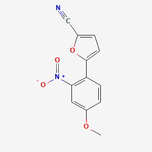 molecular formula C12H8N2O4 B4237386 5-(4-methoxy-2-nitrophenyl)-2-furonitrile 