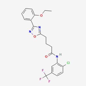 N-[2-chloro-5-(trifluoromethyl)phenyl]-4-[3-(2-ethoxyphenyl)-1,2,4-oxadiazol-5-yl]butanamide