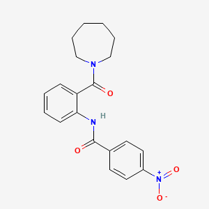 N-[2-(1-azepanylcarbonyl)phenyl]-4-nitrobenzamide