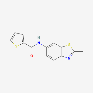 molecular formula C13H10N2OS2 B4237586 N-(2-methyl-1,3-benzothiazol-6-yl)-2-thiophenecarboxamide 
