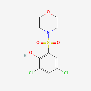 molecular formula C10H11Cl2NO4S B4237615 2,4-dichloro-6-(4-morpholinylsulfonyl)phenol 