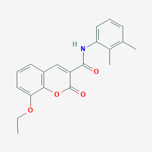 molecular formula C20H19NO4 B4237627 N-(2,3-dimethylphenyl)-8-ethoxy-2-oxo-2H-chromene-3-carboxamide 
