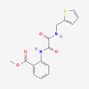 molecular formula C15H14N2O4S B4237628 methyl 2-({oxo[(2-thienylmethyl)amino]acetyl}amino)benzoate 