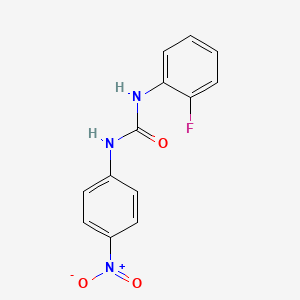 molecular formula C13H10FN3O3 B4237687 N-(2-fluorophenyl)-N'-(4-nitrophenyl)urea 