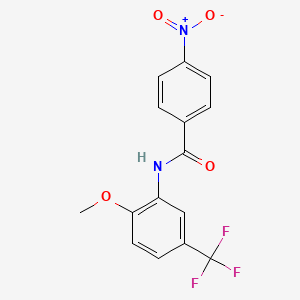 N-[2-methoxy-5-(trifluoromethyl)phenyl]-4-nitrobenzamide