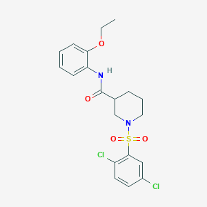 molecular formula C20H22Cl2N2O4S B4237755 1-[(2,5-dichlorophenyl)sulfonyl]-N-(2-ethoxyphenyl)-3-piperidinecarboxamide 