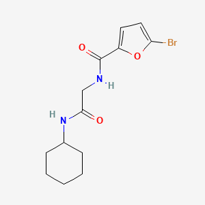 molecular formula C13H17BrN2O3 B4237765 5-bromo-N-[2-(cyclohexylamino)-2-oxoethyl]-2-furamide 