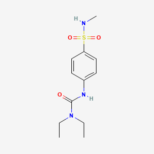 molecular formula C12H19N3O3S B4237787 4-{[(diethylamino)carbonyl]amino}-N-methylbenzenesulfonamide 