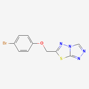 molecular formula C10H7BrN4OS B4237788 6-[(4-bromophenoxy)methyl][1,2,4]triazolo[3,4-b][1,3,4]thiadiazole 