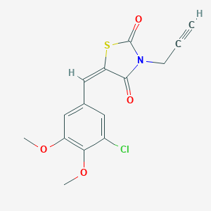 5-(3-Chloro-4,5-dimethoxybenzylidene)-3-(2-propynyl)-1,3-thiazolidine-2,4-dione