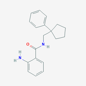 molecular formula C19H22N2O B4237865 2-amino-N-[(1-phenylcyclopentyl)methyl]benzamide 