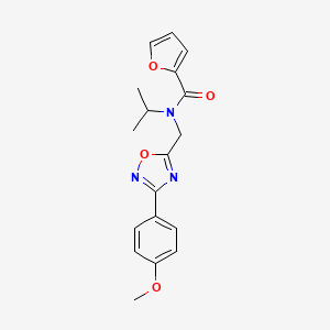 molecular formula C18H19N3O4 B4237874 N-isopropyl-N-{[3-(4-methoxyphenyl)-1,2,4-oxadiazol-5-yl]methyl}-2-furamide 