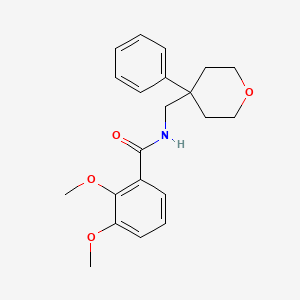 molecular formula C21H25NO4 B4237890 2,3-dimethoxy-N-[(4-phenyltetrahydro-2H-pyran-4-yl)methyl]benzamide 