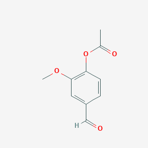 B042379 4-Formyl-2-methoxyphenyl acetate CAS No. 881-68-5