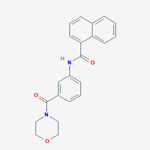 molecular formula C22H20N2O3 B4237914 N-[3-(4-morpholinylcarbonyl)phenyl]-1-naphthamide 