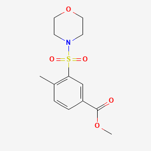 molecular formula C13H17NO5S B4238065 methyl 4-methyl-3-(4-morpholinylsulfonyl)benzoate 