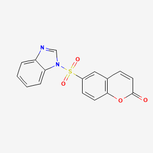 molecular formula C16H10N2O4S B4238122 6-(1H-benzimidazol-1-ylsulfonyl)-2H-chromen-2-one 