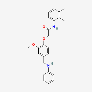 molecular formula C24H26N2O3 B4238126 2-[4-(anilinomethyl)-2-methoxyphenoxy]-N-(2,3-dimethylphenyl)acetamide 