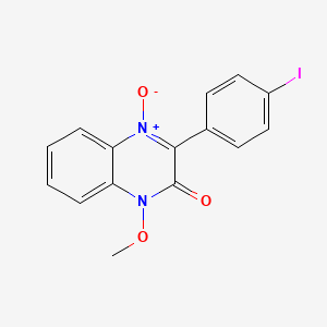 3-(4-iodophenyl)-1-methoxy-2(1H)-quinoxalinone 4-oxide